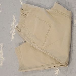 NWT LANDS END Khaki straight leg pants